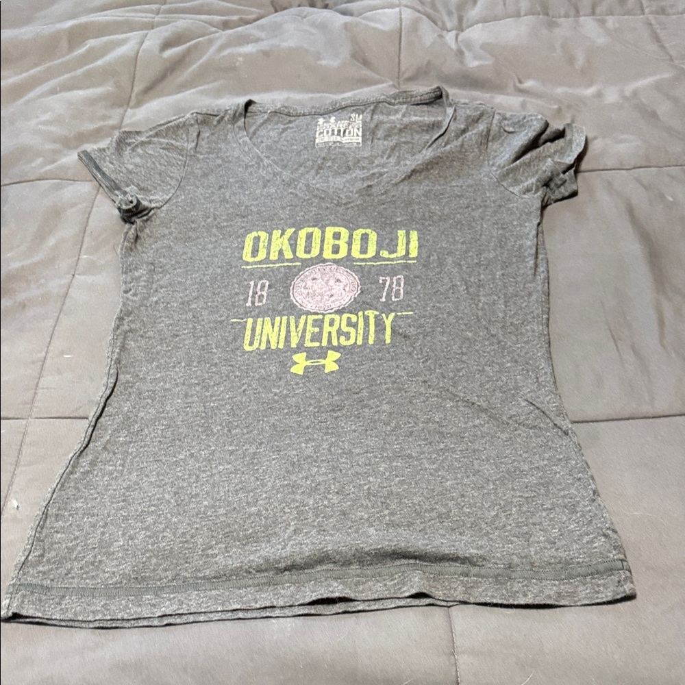 Under Armour Heather Gray Cotton Tee